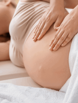 pregnancy massage in Cardiff easing lower back and pelvic tension